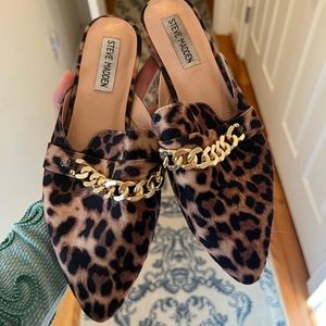 Steve Madden Animal print Mules 8.5